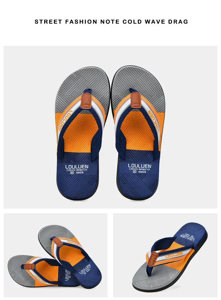 Cross-border flip-flops men's beach slippers men's summer non-slip outer wear flip-flop in stock wholesale Flip-flops — feature 21