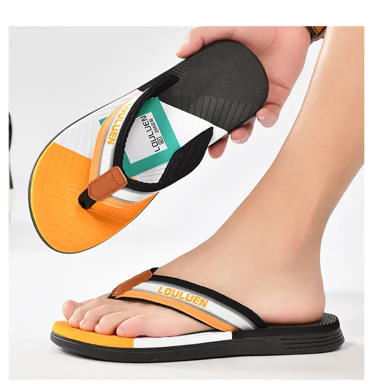 Cross-border flip-flops men's beach slippers men's summer non-slip outer wear flip-flop in stock wholesale Flip-flops — feature 36