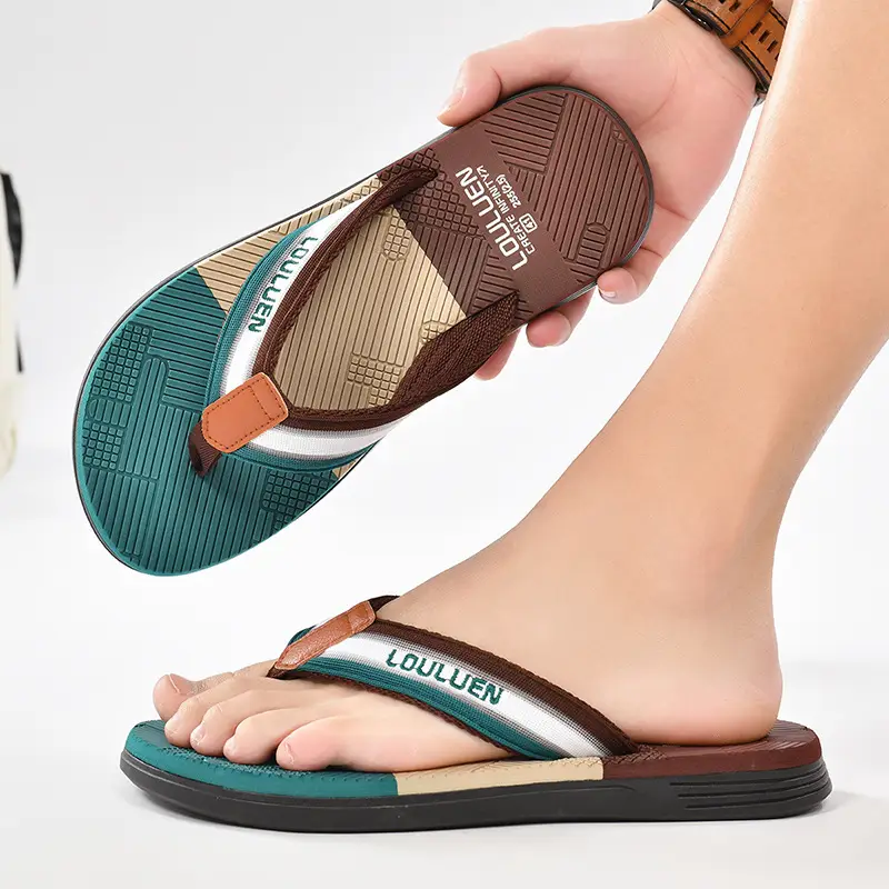 Cross-border flip-flops men's beach slippers men's summer non-slip outer wear flip-flop in stock wholesale Flip-flops - Image 4
