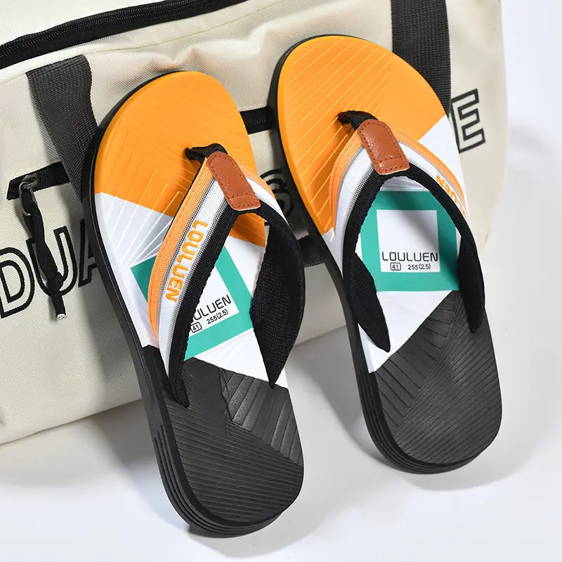 Cross-border flip-flops men's beach slippers men's summer non-slip outer wear flip-flop in stock wholesale Flip-flops - Image 5