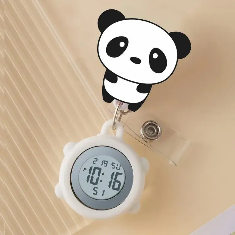 Cute Cloud Design Digital Temperature Nurse Watch - Image 120