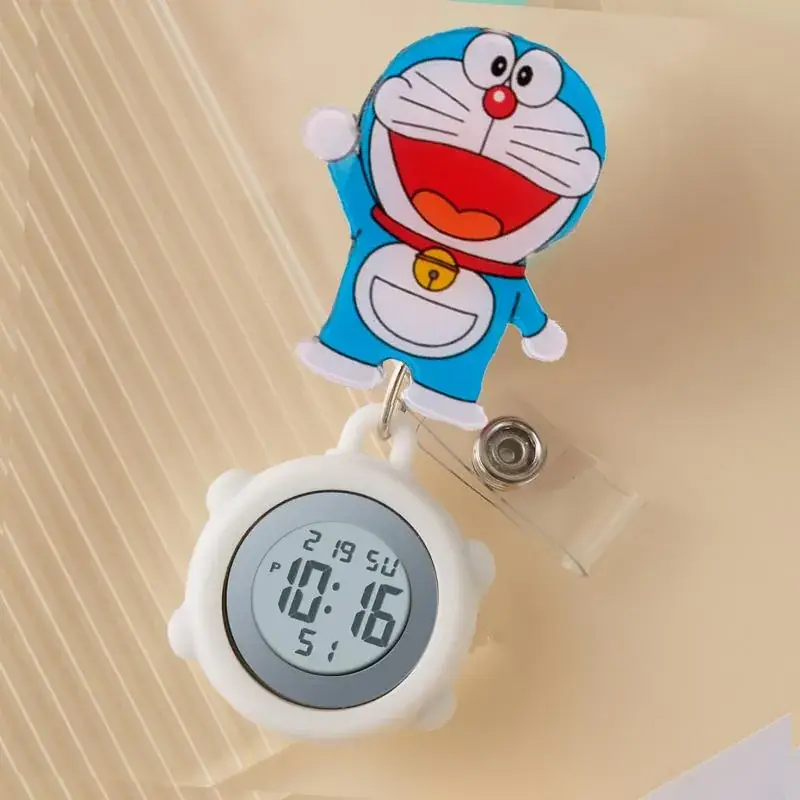 Cute Cloud Design Digital Temperature Nurse Watch - Image 134