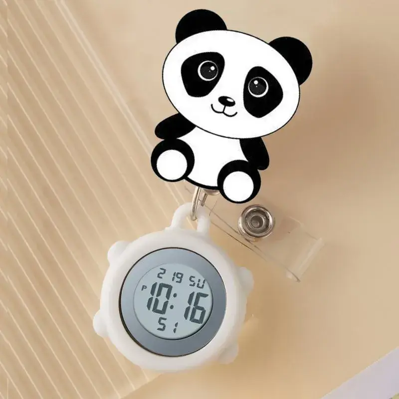 Cute Cloud Design Digital Temperature Nurse Watch - Image 135