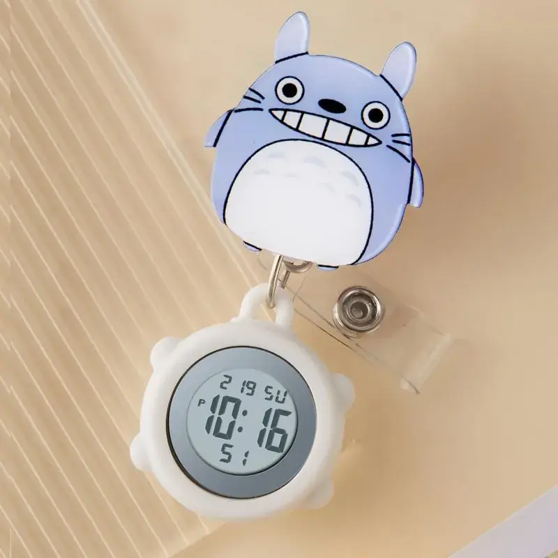 Cute Cloud Design Digital Temperature Nurse Watch - Image 138