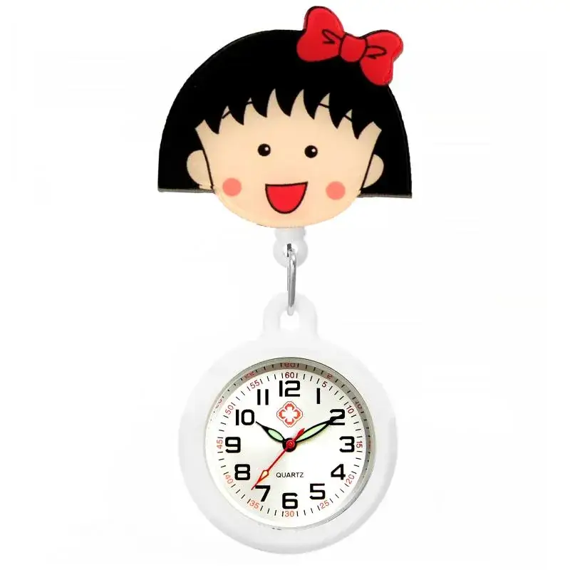 Cute Cloud Design Digital Temperature Nurse Watch - Image 156