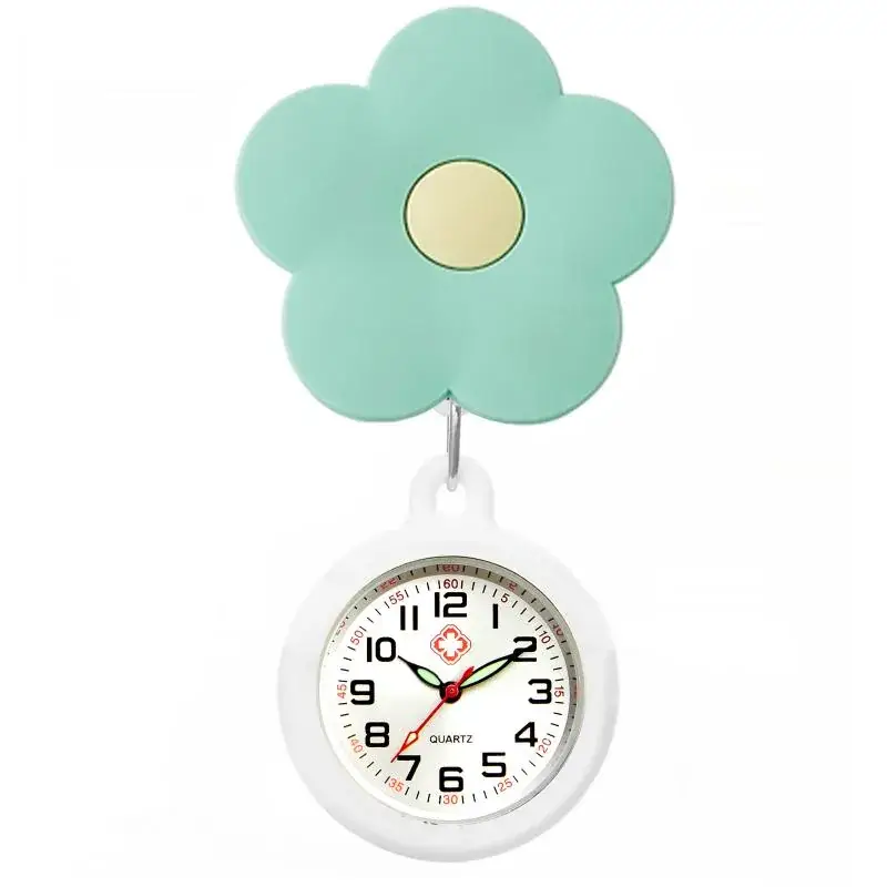 Cute Cloud Design Digital Temperature Nurse Watch - Image 175