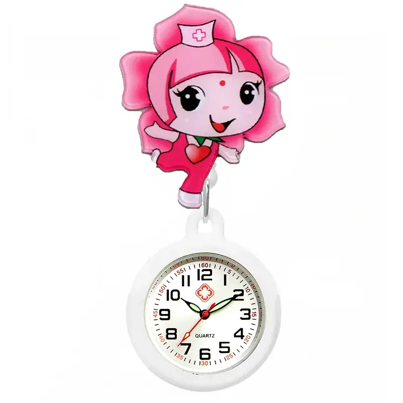 Cute Cloud Design Digital Temperature Nurse Watch - Image 185
