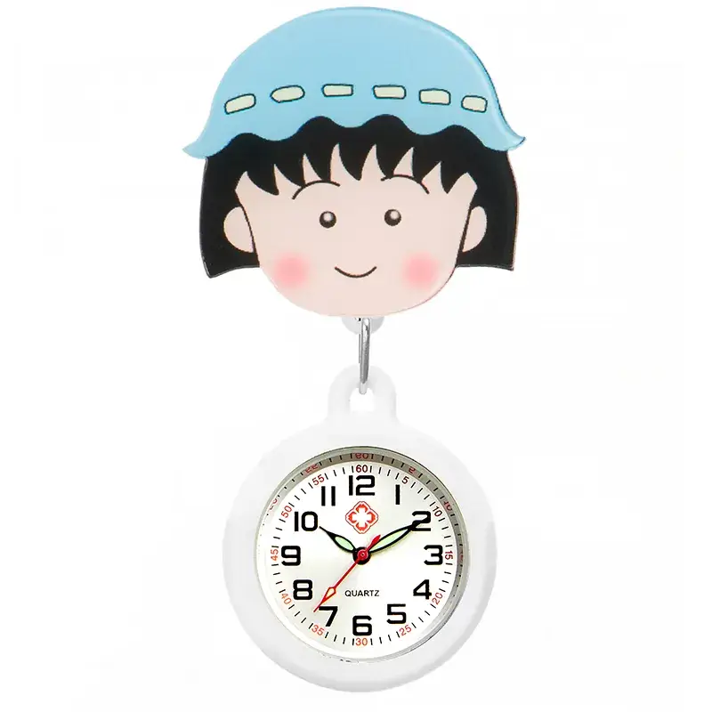 Cute Cloud Design Digital Temperature Nurse Watch - Image 187