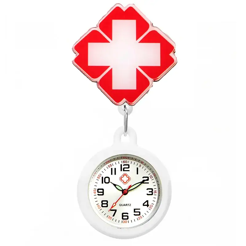 Cute Cloud Design Digital Temperature Nurse Watch - Image 189