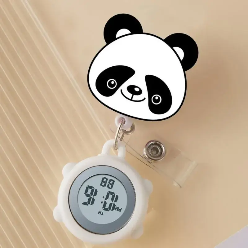 Cute Cloud Design Digital Temperature Nurse Watch - Image 28