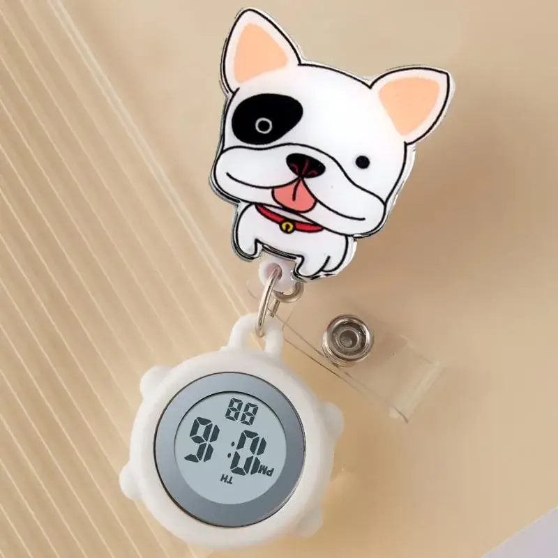 Cute Cloud Design Digital Temperature Nurse Watch - Image 3