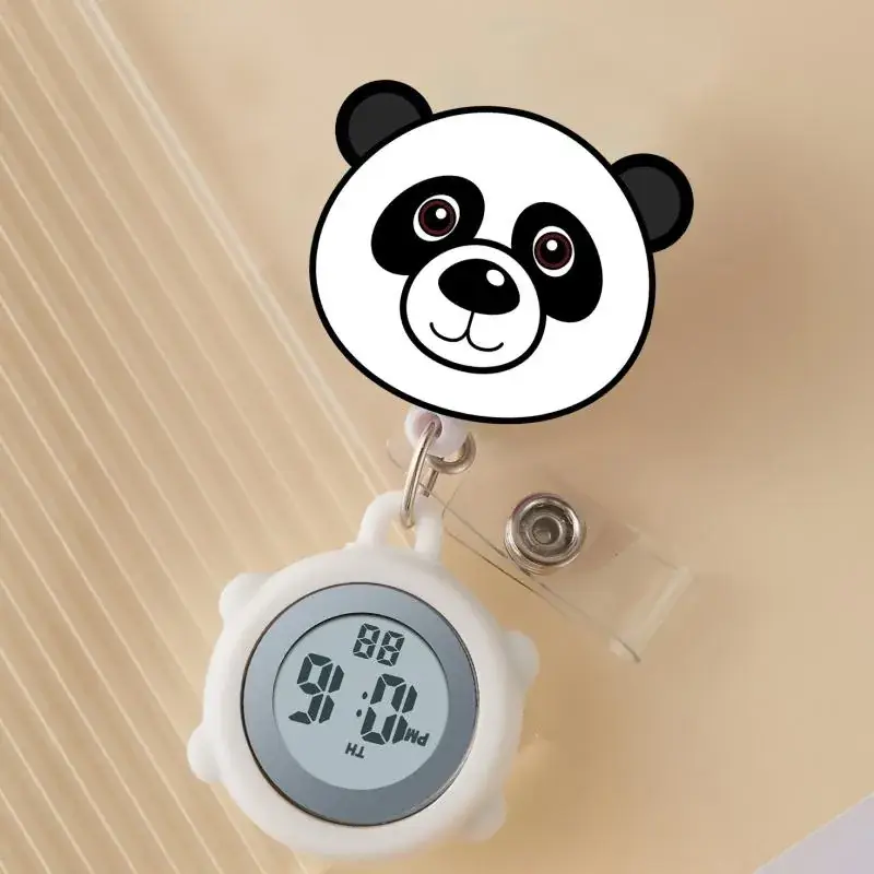 Cute Cloud Design Digital Temperature Nurse Watch - Image 36