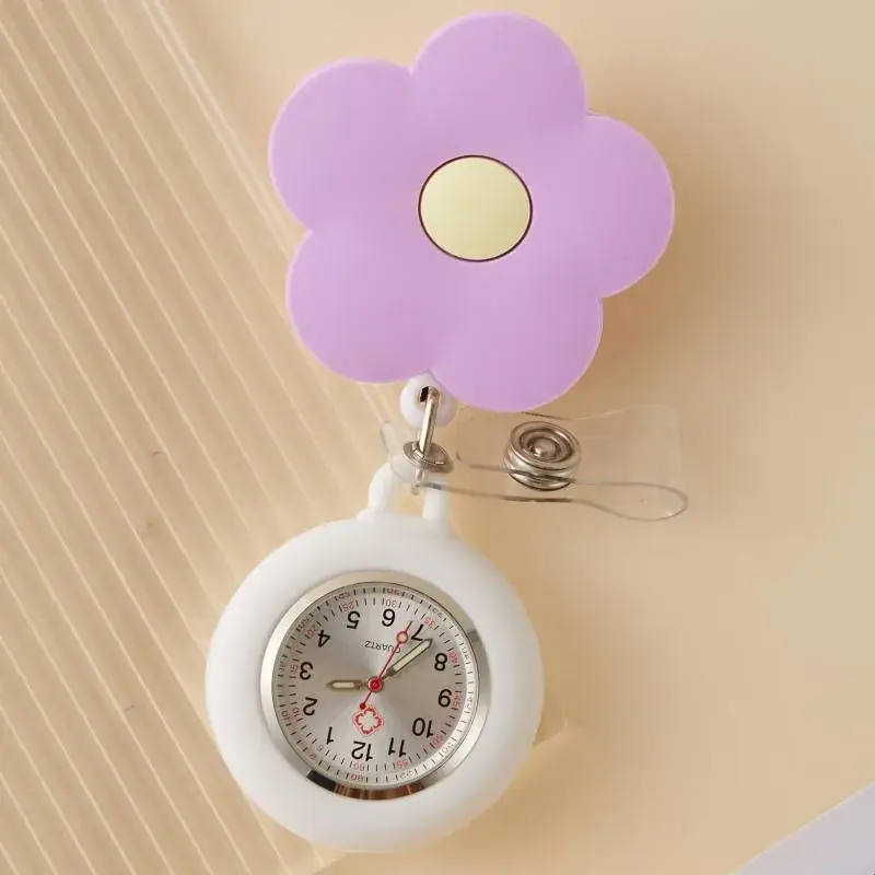 Cute Cloud Design Digital Temperature Nurse Watch - Image 47