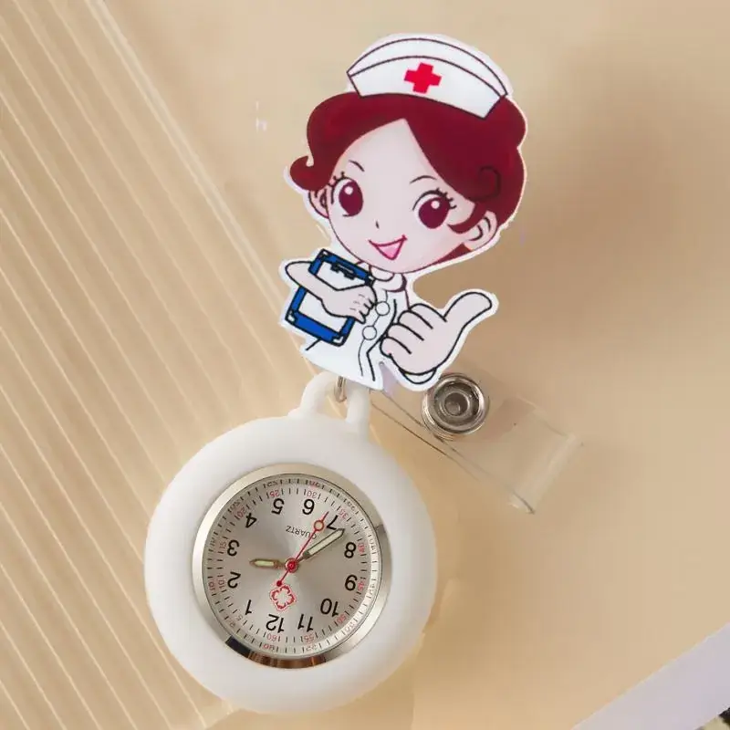 Cute Cloud Design Digital Temperature Nurse Watch - Image 51