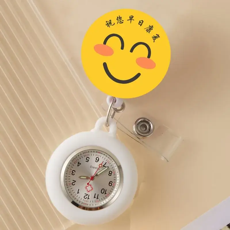 Cute Cloud Design Digital Temperature Nurse Watch - Image 60
