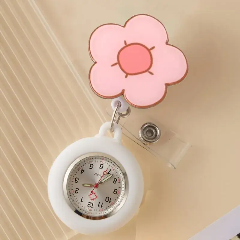 Cute Cloud Design Digital Temperature Nurse Watch - Image 66