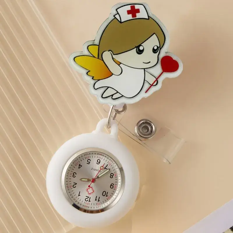 Cute Cloud Design Digital Temperature Nurse Watch - Image 68