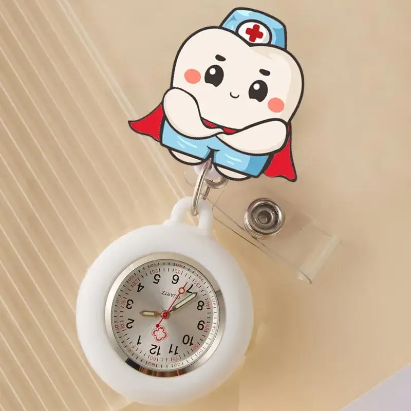 Cute Cloud Design Digital Temperature Nurse Watch - Image 70