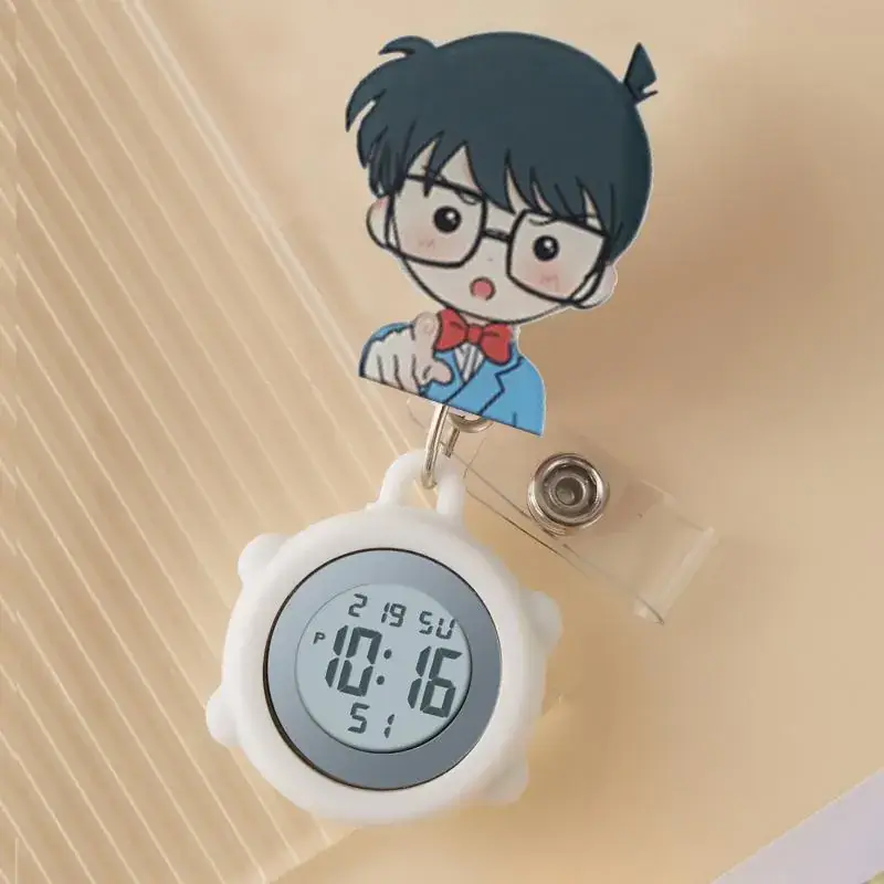 Cute Cloud Design Digital Temperature Nurse Watch - Image 71