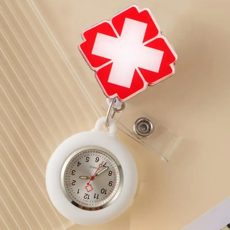 Cute Cloud Design Digital Temperature Nurse Watch - Image 77