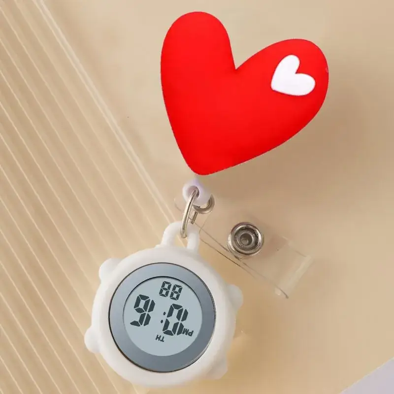 Cute Cloud Design Digital Temperature Nurse Watch - Image 9