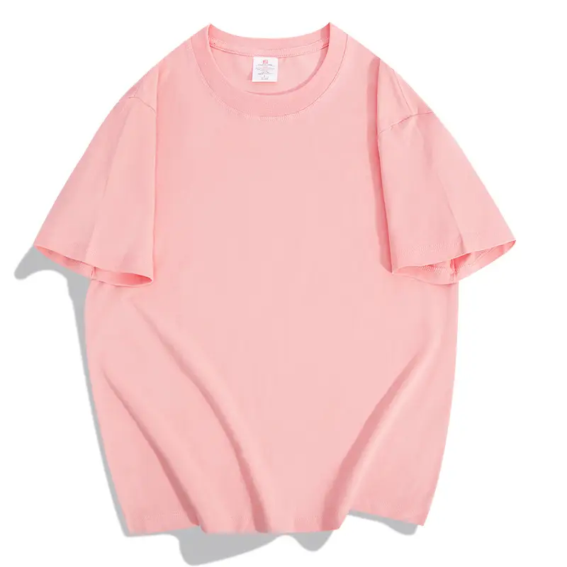 Men Heavy Cotton T-Shirt 20pcs Loose Solid Cream — feature 11