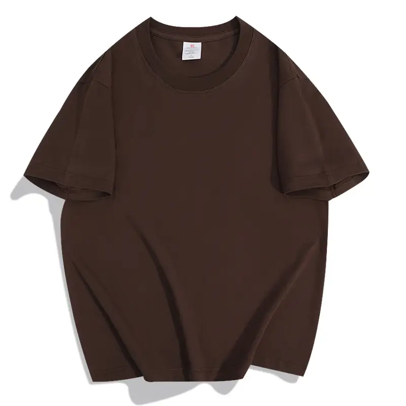 Men Heavy Cotton T-Shirt 20pcs Loose Solid Cream — feature 15