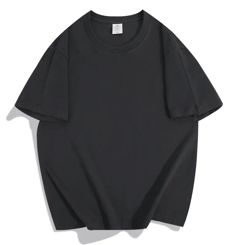 Men Heavy Cotton T-Shirt 20pcs Loose Solid Cream — feature 17