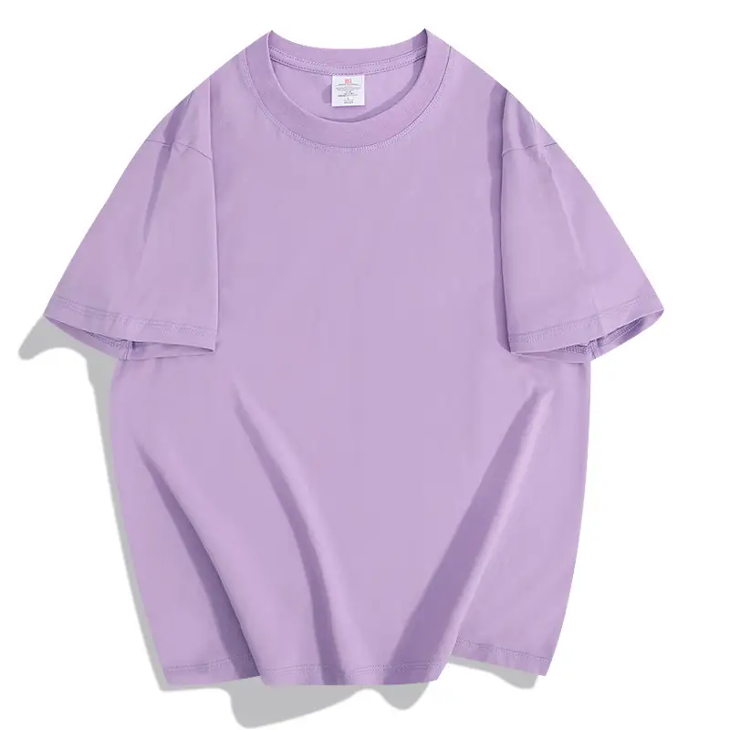 Men Heavy Cotton T-Shirt 20pcs Loose Solid Cream — feature 18