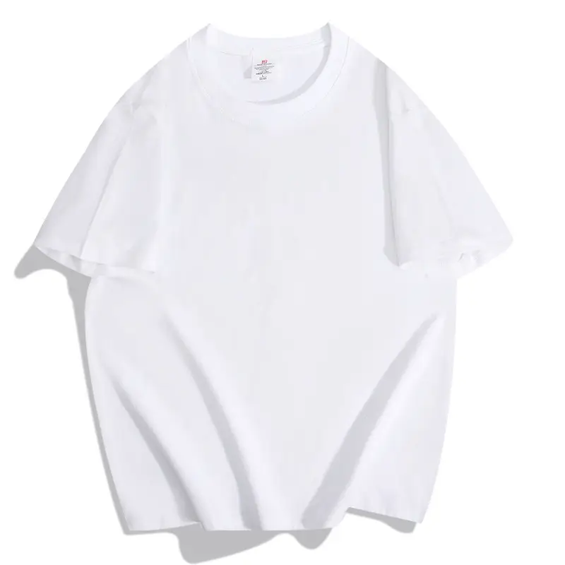 Men Heavy Cotton T-Shirt 20pcs Loose Solid Cream — feature 21