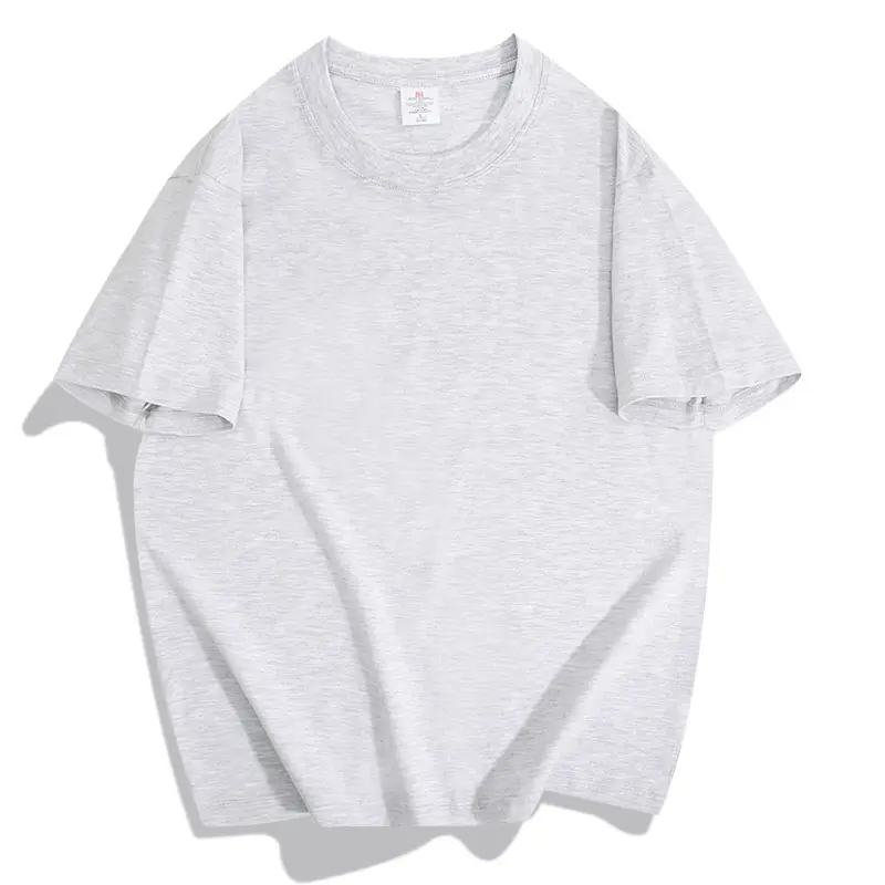 Men Heavy Cotton T-Shirt 20pcs Loose Solid Cream — feature 9