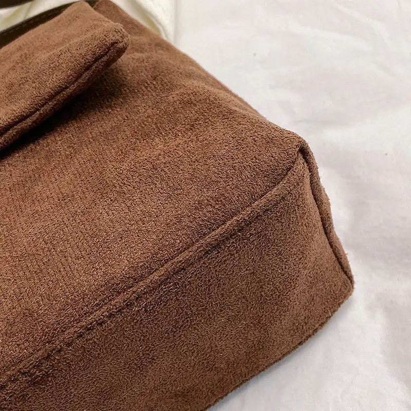 Women Retro Frosted Shoulder Messenger Bag Brown 2024 - Image 5
