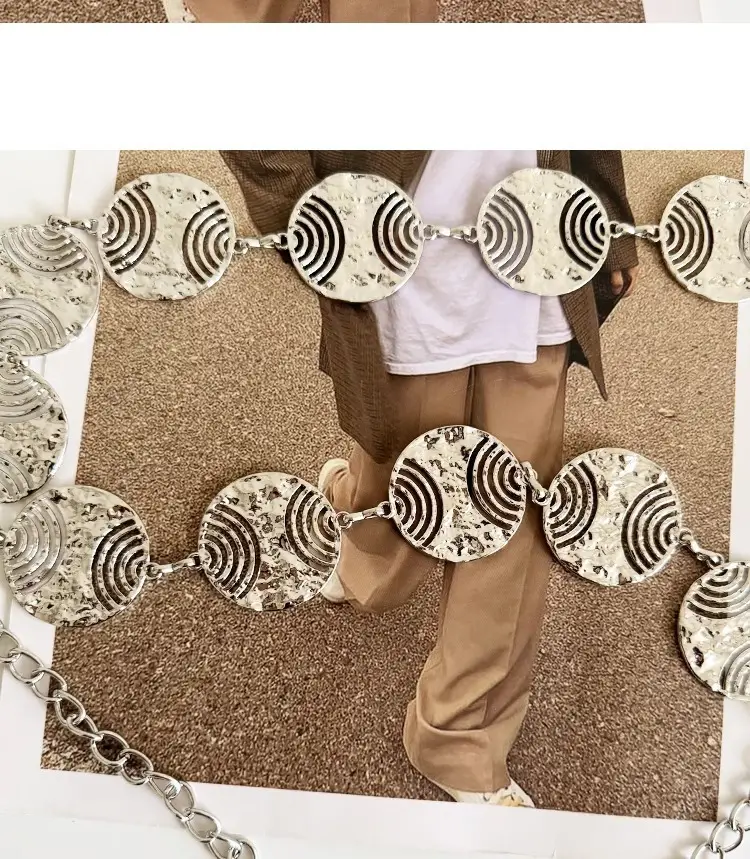 Women's Korean Style Metal Belt with Dress Shirt — feature 7