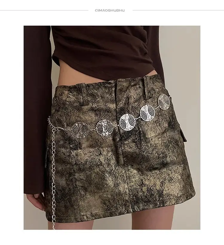 Women's Korean Style Metal Belt with Dress Shirt — feature 8