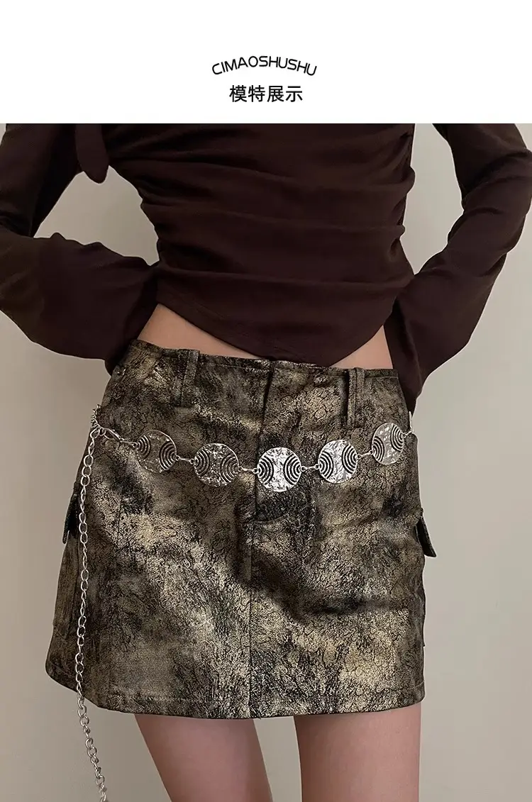 Women's Korean Style Metal Belt with Dress Shirt — feature 9
