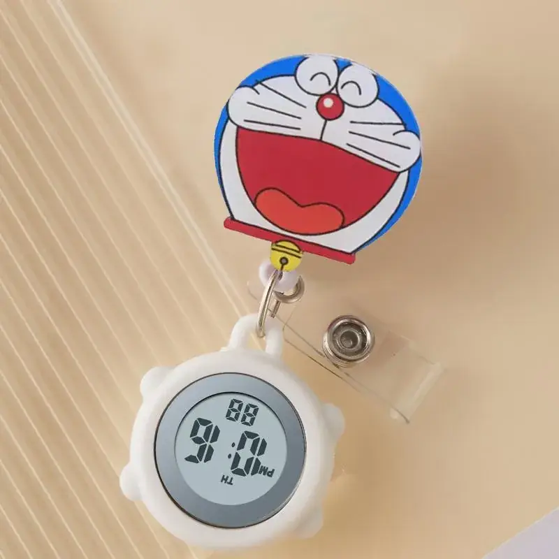 Digital Nurse Watch with Flower Hook