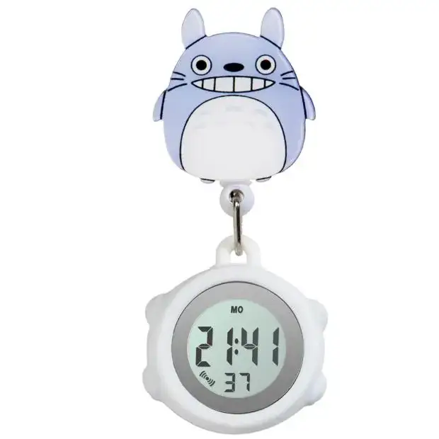 Digital Nurse Watch with Flower Hook
