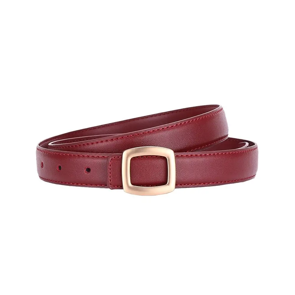 Women's Leather Belt with Buckle & 2.5cm Inner - Image 14