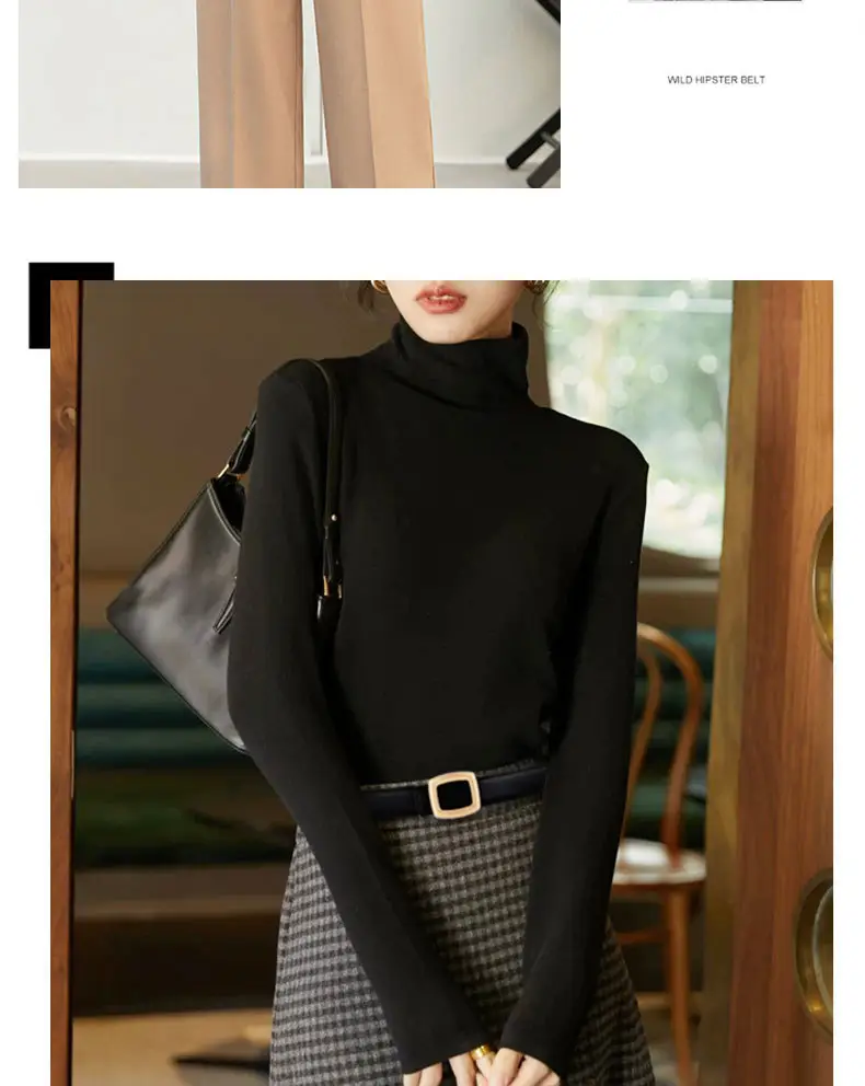 Women's Leather Belt with Buckle & 2.5cm Inner — feature 9