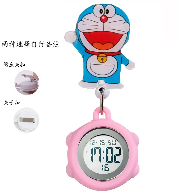 Nurse Electronic Digital Pocket Watch Pink - Image 28