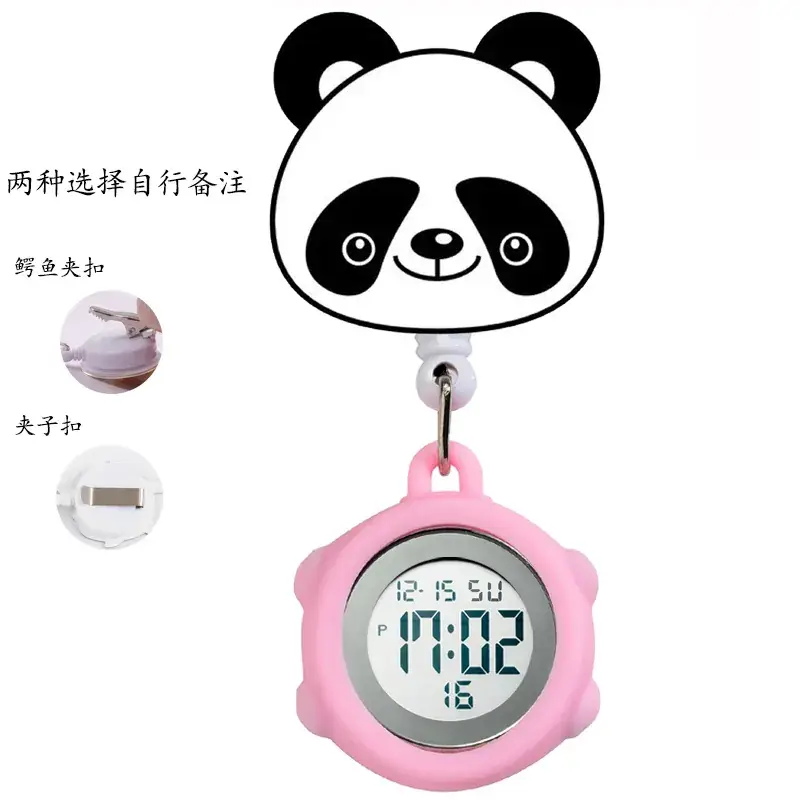 Nurse Electronic Digital Pocket Watch Pink - Image 32
