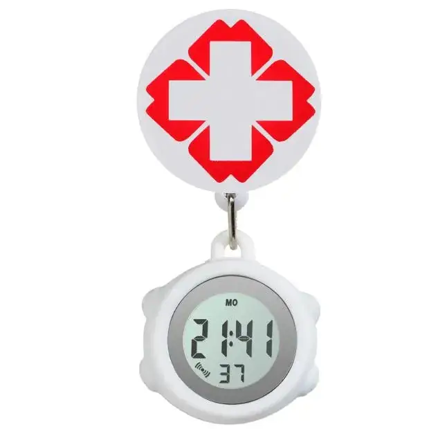 Nurse Electronic Digital Pocket Watch Pink - Image 51