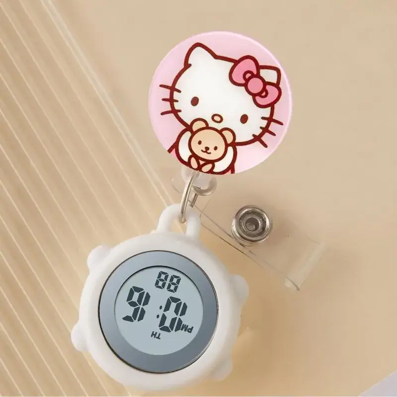 Nurse Electronic Digital Pocket Watch Pink - Image 57