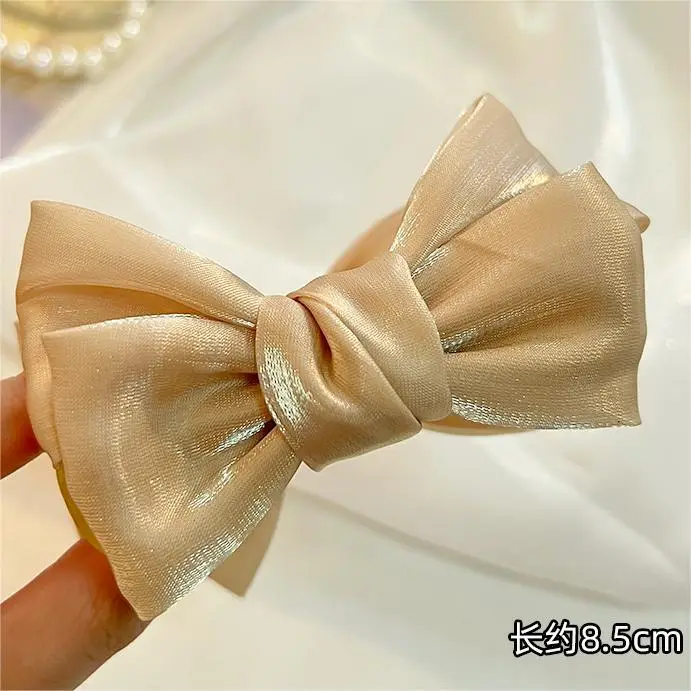 French Camellia Hairpin Black White Pearl Bow Updo