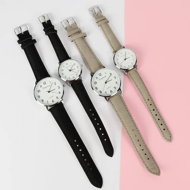 Simple Digital Couple Watch Men Women Belt - Image 6