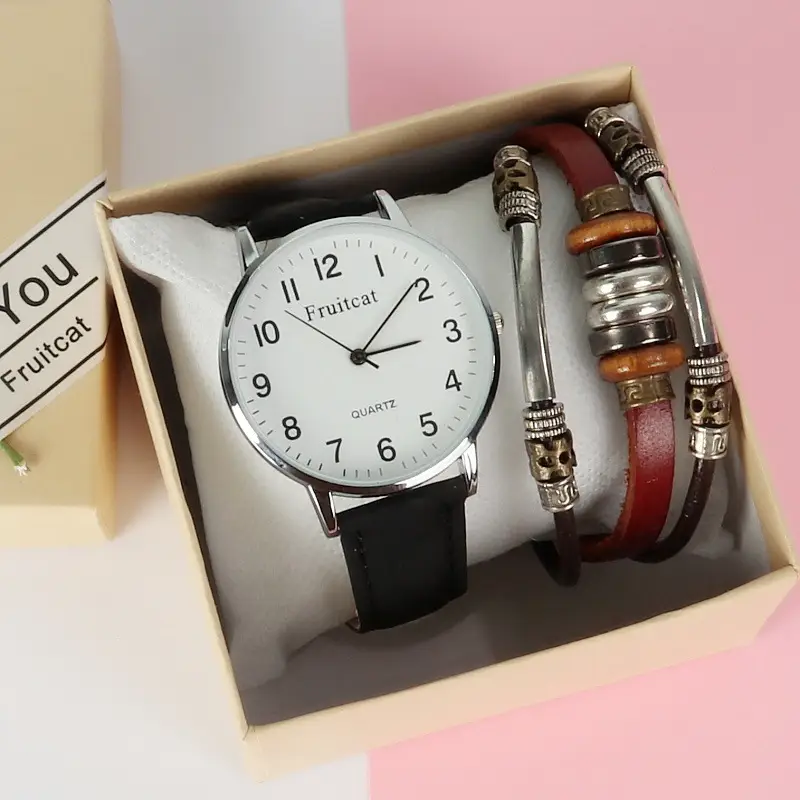 Simple Digital Couple Watch Men Women Belt - Image 8