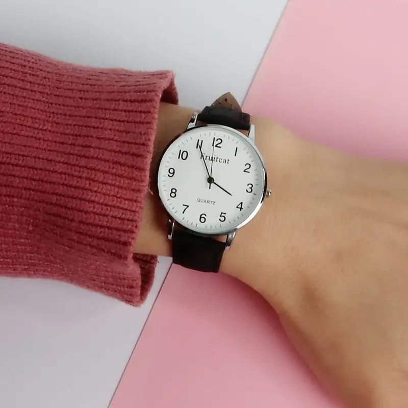 Simple Digital Couple Watch Men Women Belt — feature 11