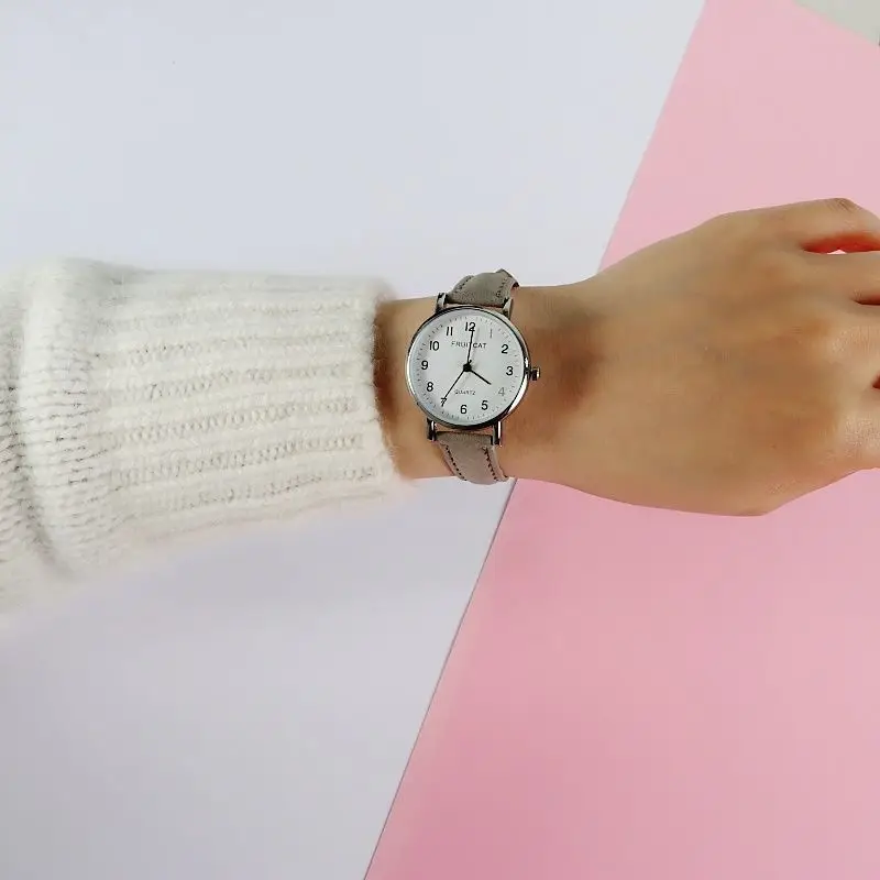 Simple Digital Couple Watch Men Women Belt — feature 14