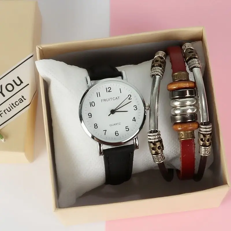 Simple Digital Couple Watch Men Women Belt — feature 4