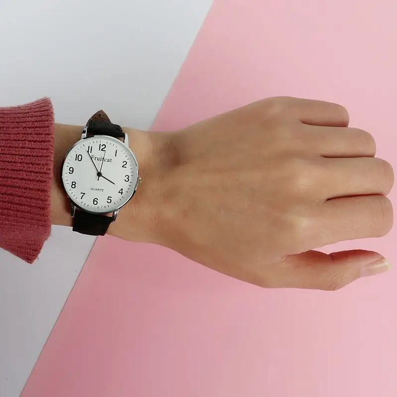 Simple Digital Couple Watch Men Women Belt — feature 7